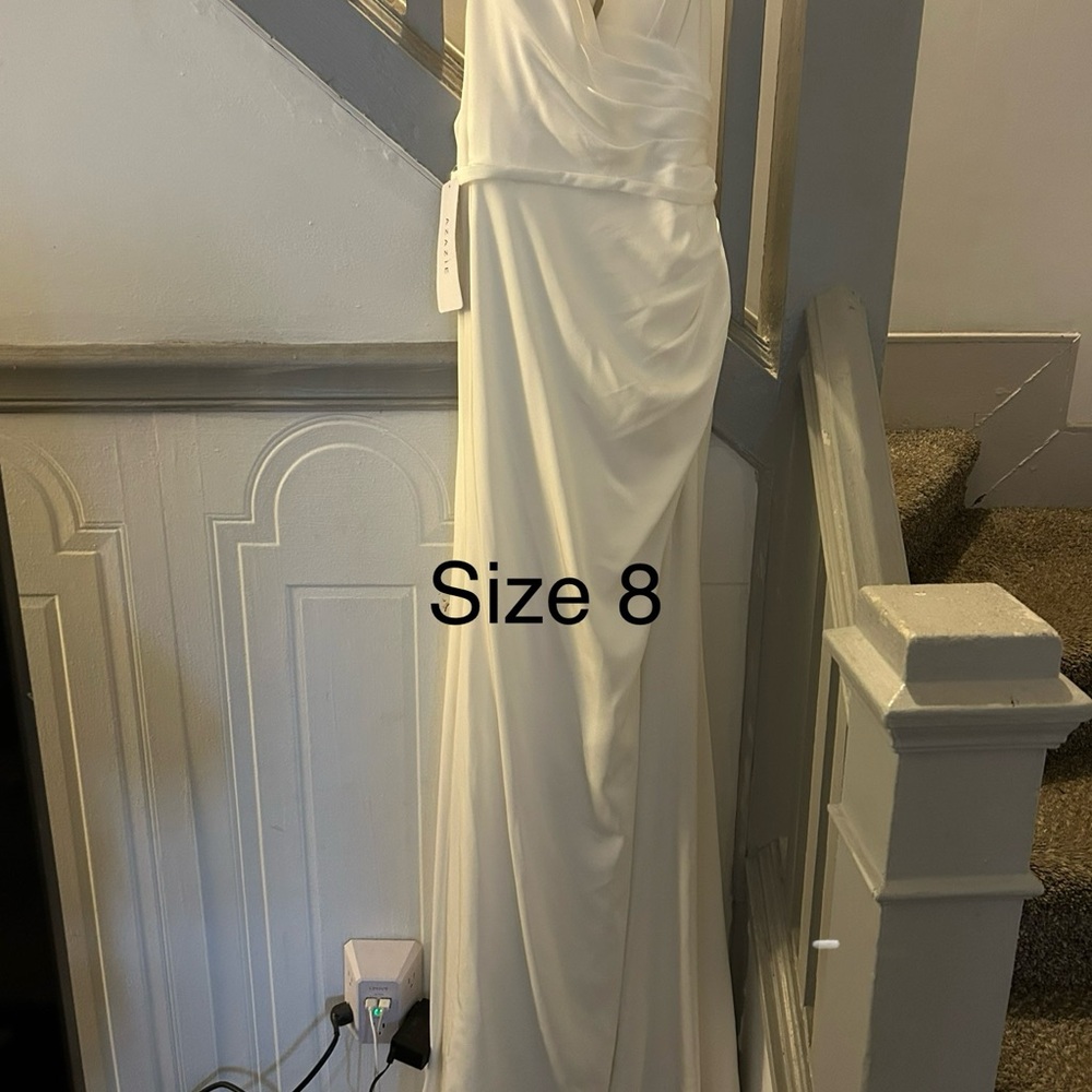 Azazie Elegant White Wedding Dress